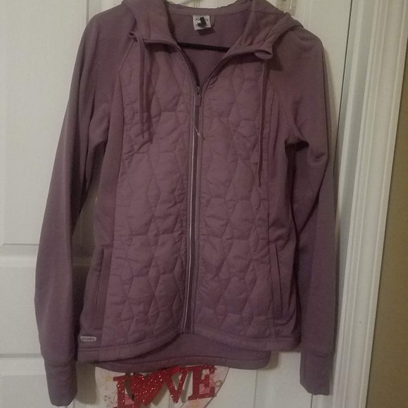Womens Jockey Hooded Tech Jacket Size Small/P Lavender Color; New - Picture 1 of 5